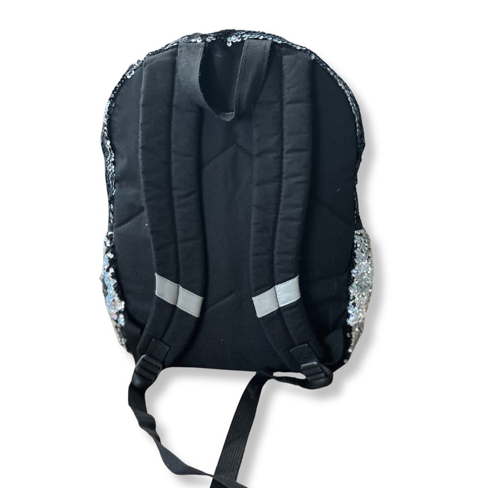 ✨ Justice Silver Reversible Sequin Laptop Backpack ✨ - Picture 2 of 9